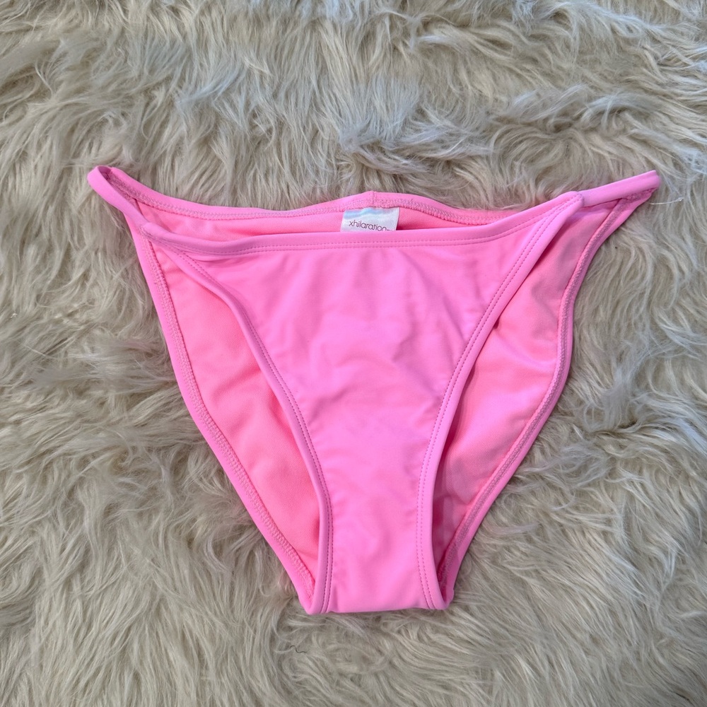 NWOT Xhilaration Pink High Waist Cheeky Bikini Bottoms